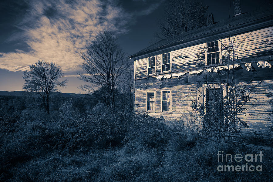 Halloween Photograph - Spooky Abandoned Haunted House by Edward Fielding