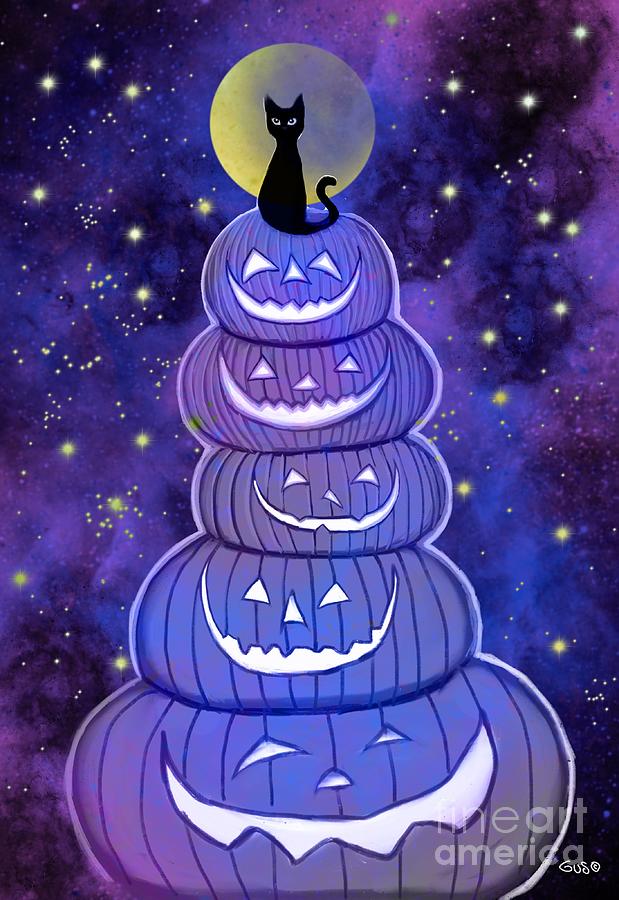 Spooky and the Jack O Lanterns Digital Art by Nick Gustafson