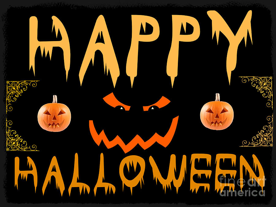 Spooky Happy Halloween Digital Art