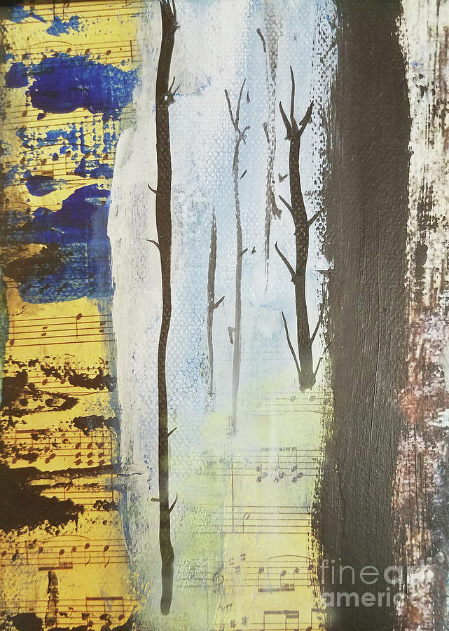 Spooky Woods Mixed Media by Sharon Williams Eng