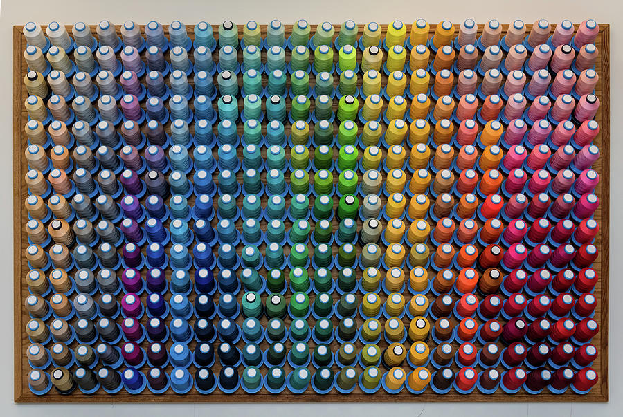 Spools Of Multicolor High-tech Thread Photograph by Sam Ogden