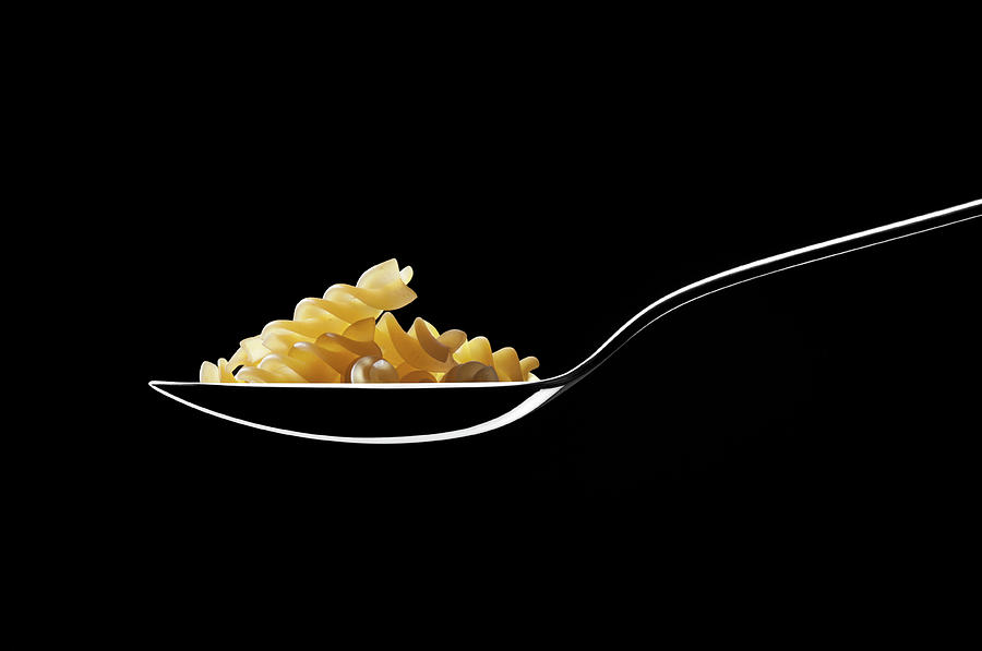 Spoon With Spirelli Noodles Photograph by Daitozen