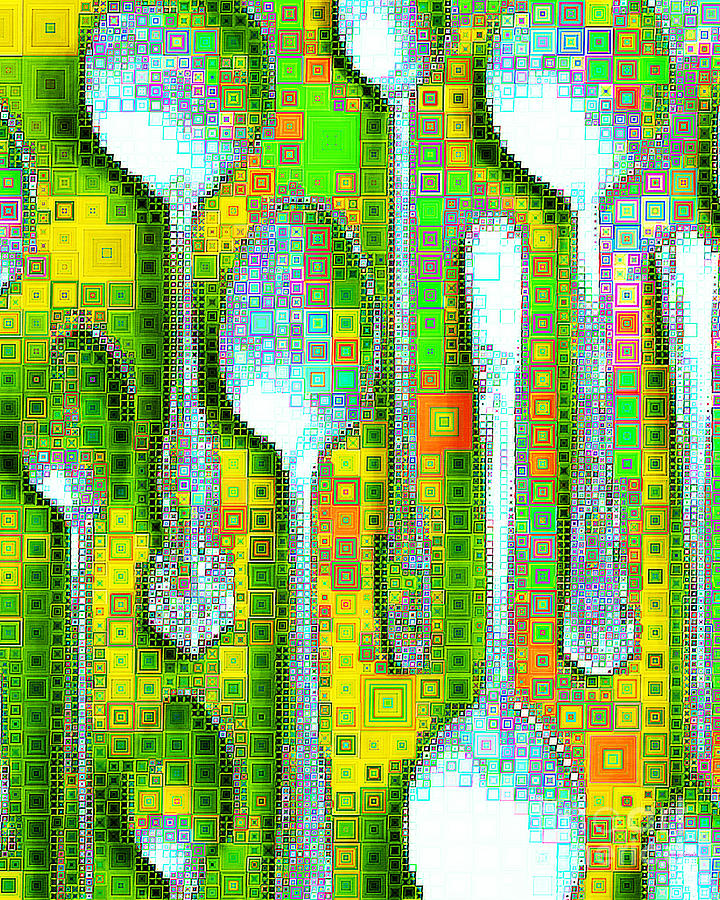 Spoons In Abstract Squares 20190131 Photograph by Wingsdomain Art and Photography