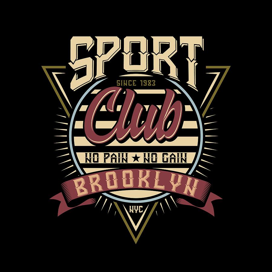 Sports Club Brooklyn Drawing By Jk