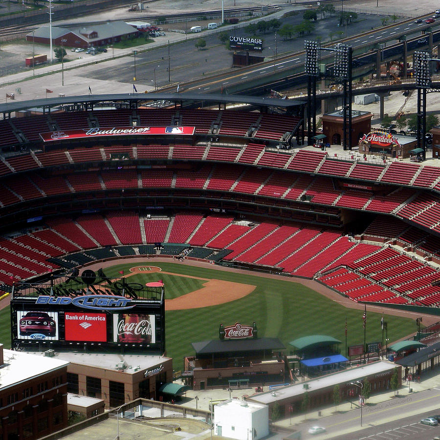 Sports St Louis Busch Stadium A View From The Arch 01 SQ Format ...