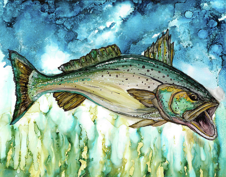 Spotted Trout Painting by Karen Governale - Fine Art America