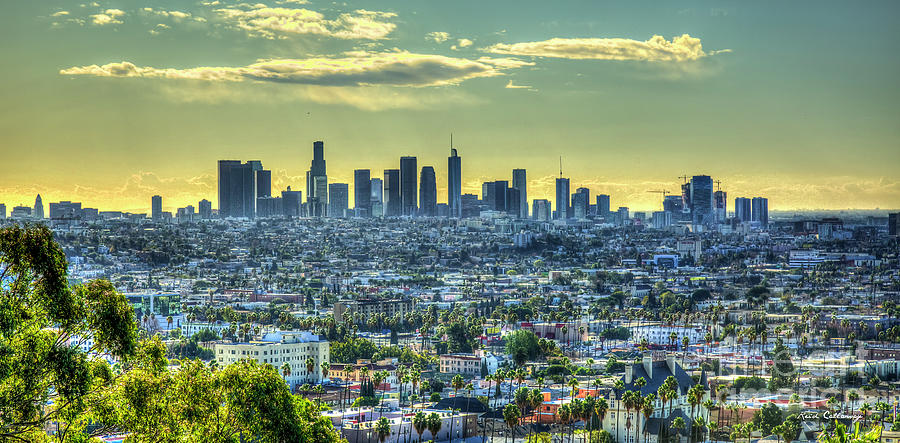 Sprawling 2 Los Angeles California Panorama Art Photograph by Reid Callaway
