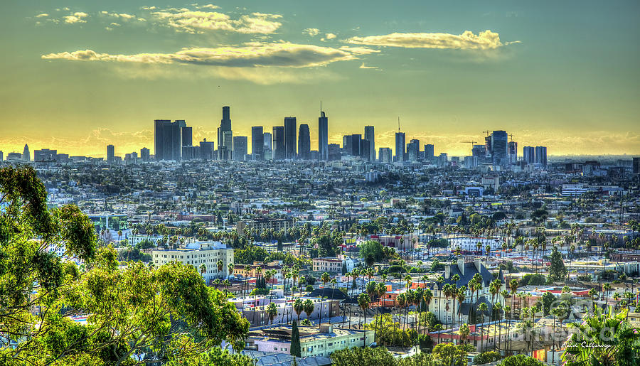 Sprawling Los Angeles California Panorama Art  Photograph by Reid Callaway