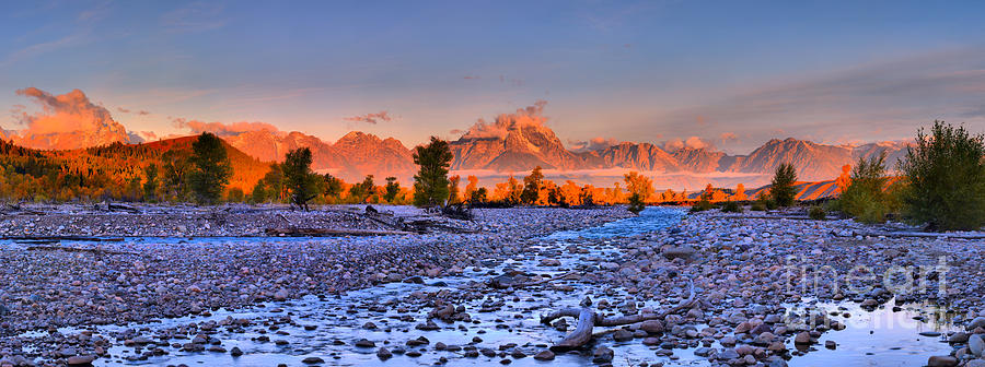 Spread Creek Panoramic Sunrise View Photograph by Adam Jewell