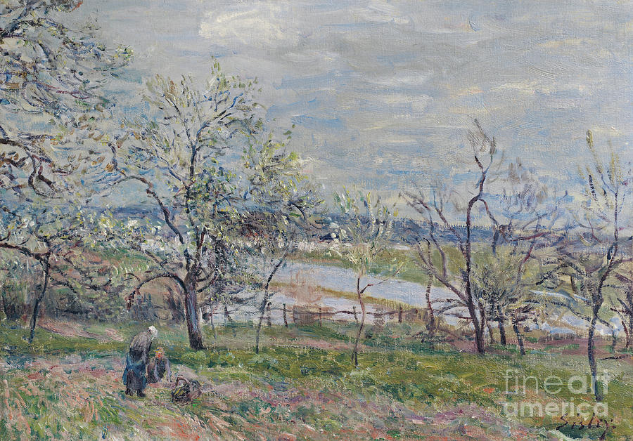 Spring at Veneux-Nadon, 1882 Painting by Alfred Sisley