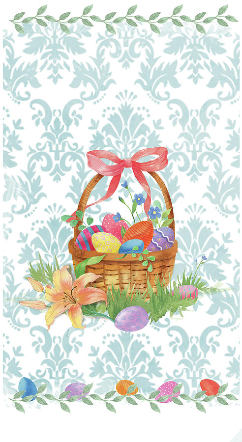 Spring Mixed Media - Spring Basket_t by Fiona Stokes-gilbert