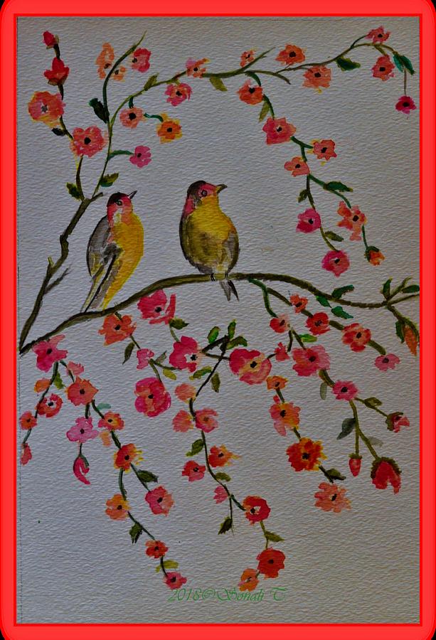 Spring Birds Painting