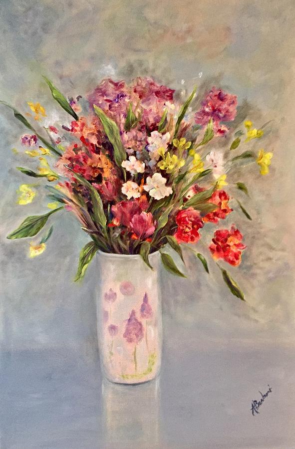Spring Bouquet Painting by Anne Barberi