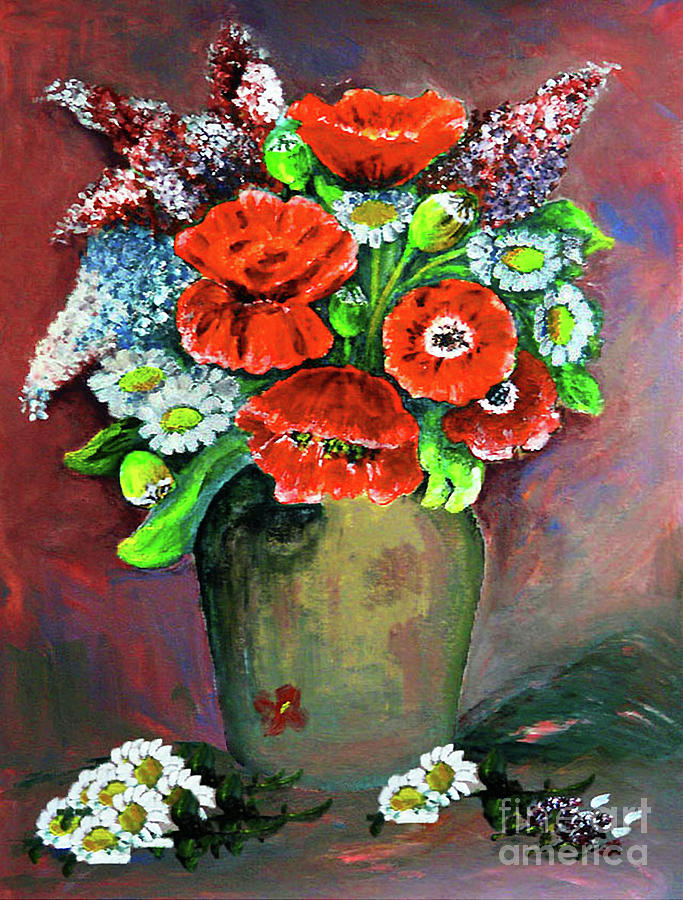 Spring Bouquet  Painting by Jasna Dragun