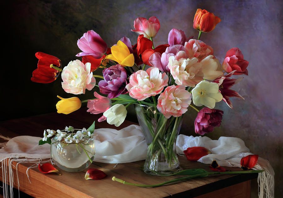 Flower Photograph - Spring Bouquets by Tatyana Skorokhod (??????? ????????)