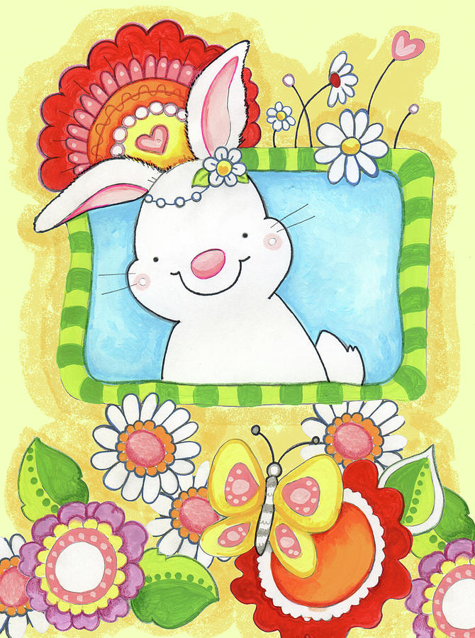 Holiday Mixed Media - Spring Bunny by Valarie Wade