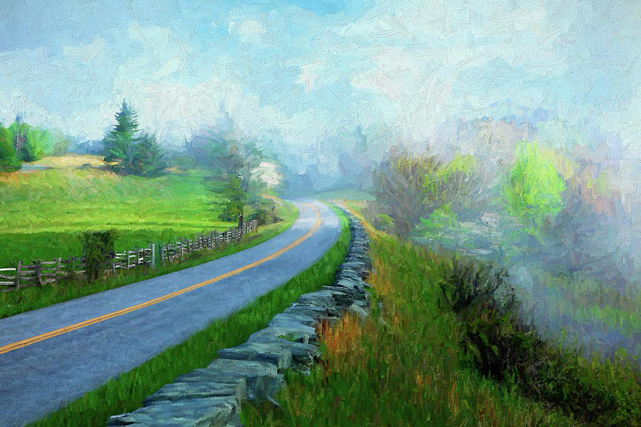 Spring Comes to the Mountains AP Painting by Dan Carmichael