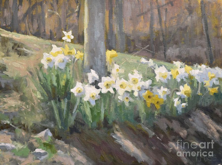Spring Painting - Spring Daffodils by Tiffany Foss Spring Painting - Spring Daffodils by Tiffany Foss