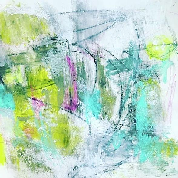 Abstract Painting - Spring Dance by Patricia Byron Abstract Painting - Spring Dance by Patricia Byron