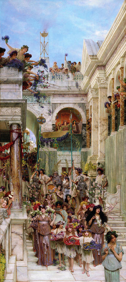Lawrence Alma-tadema Painting - Spring - Digital Remastered Edition by Lawrence Alma-Tadema Lawrence Alma-tadema Painting - Spring - Digital Remastered Edition by Lawrence Alma-Tadema