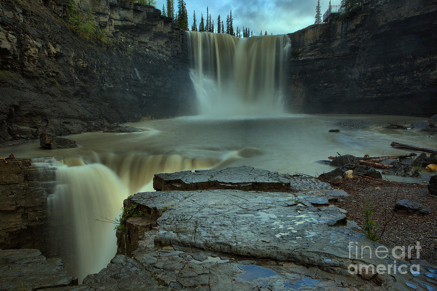 Spring Evening At Crescent Falls Photograph by Adam Jewell