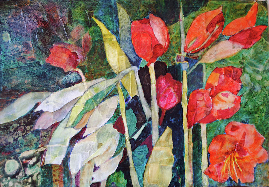 Spring Explosion Painting by Kay Fuller