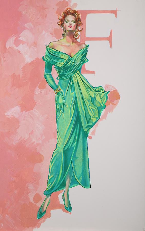 Fashion Illustration Painting - Spring Fling by Barbara Tyler Ahlfield