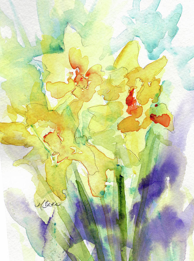 Spring Painting - Spring Fling by Mary Benke