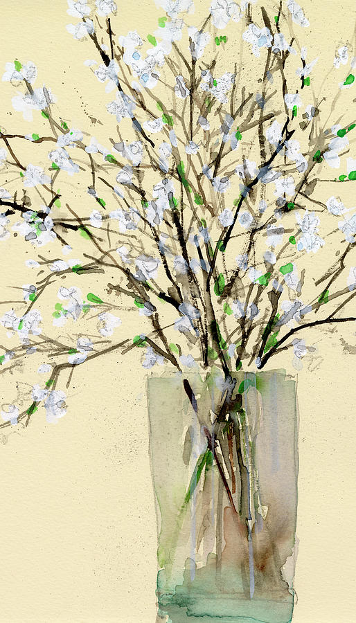 Textiles Painting - Spring Floral Arrangement II by Samuel Dixon