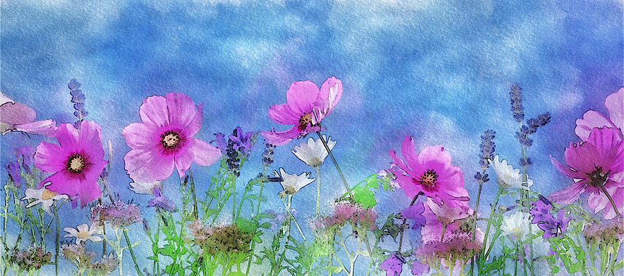 Spring Flowers Digital Art by Brenda Wilcox aka Wildeyed n Wicked