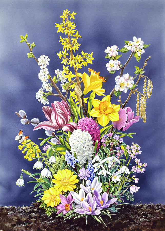 Spring Flowers Painting by Harro Maass - Fine Art America