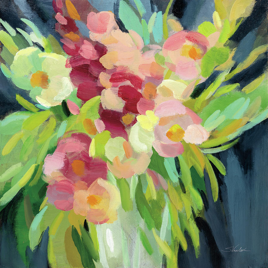 Spring Flowers In A Vase I Painting by Silvia Vassileva Spring Flowers In A Vase I Painting by Silvia Vassileva