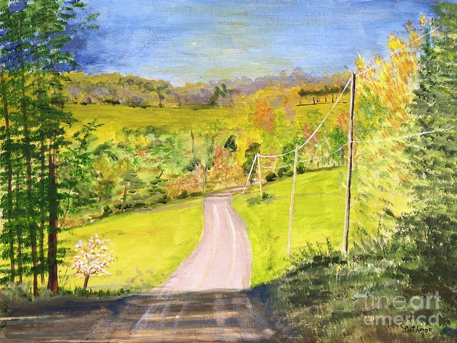 Spring in Northeast Pennsylvania  Painting by Christine Lathrop