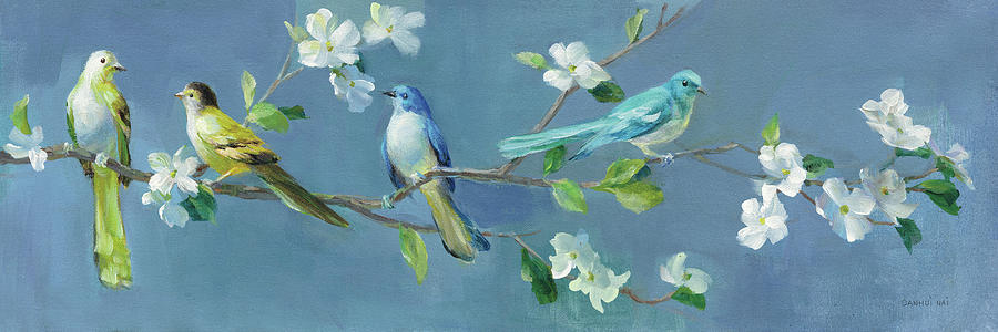 Spring In The Neighborhood I Painting by Danhui Nai Spring In The Neighborhood I Painting by Danhui Nai