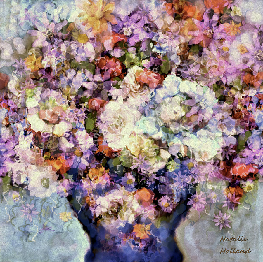 Spring Melody Bouquet Painting by Natalie Holland