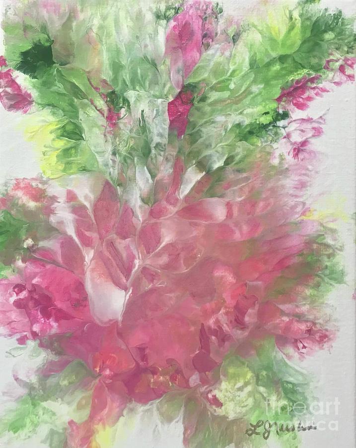 Spring pink 2 Painting by Linda Gustafson-Newlin