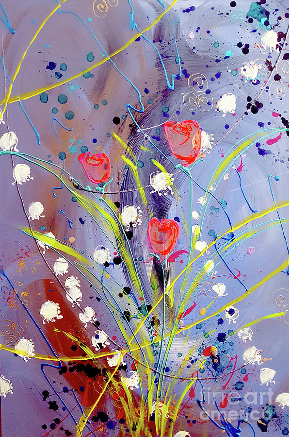 Spring Pops Painting by Cheryle Gannaway