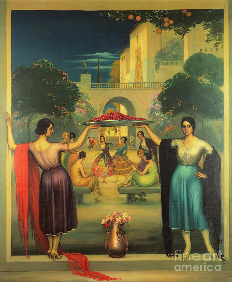 Spring Primavera, Circa 1915 Painting by Julio Romero De Torres Spring Primavera, Circa 1915 Painting by Julio Romero De Torres