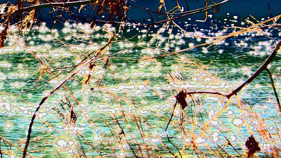 Spring, river, cool colors, stream 8 Digital Art by Scott S Baker