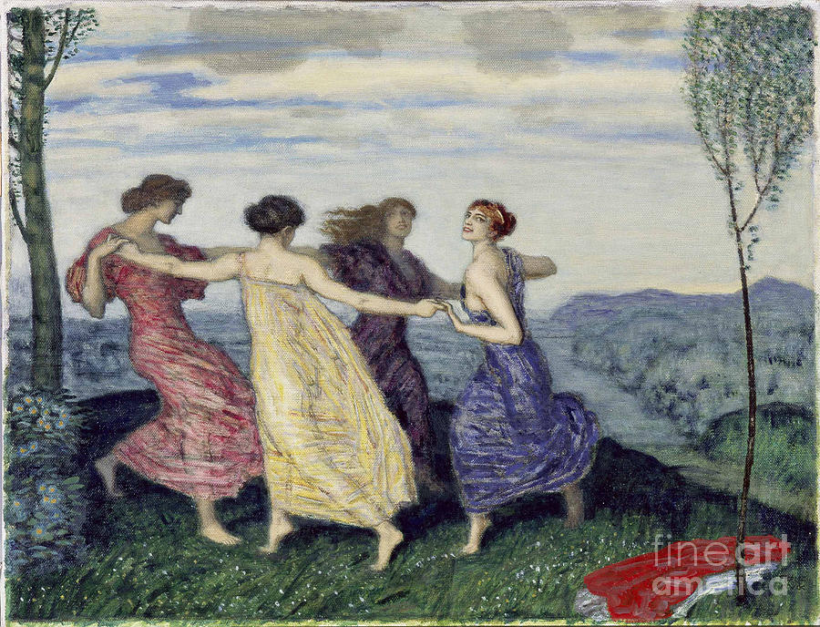Spring Round Dance Drawing by Heritage Images