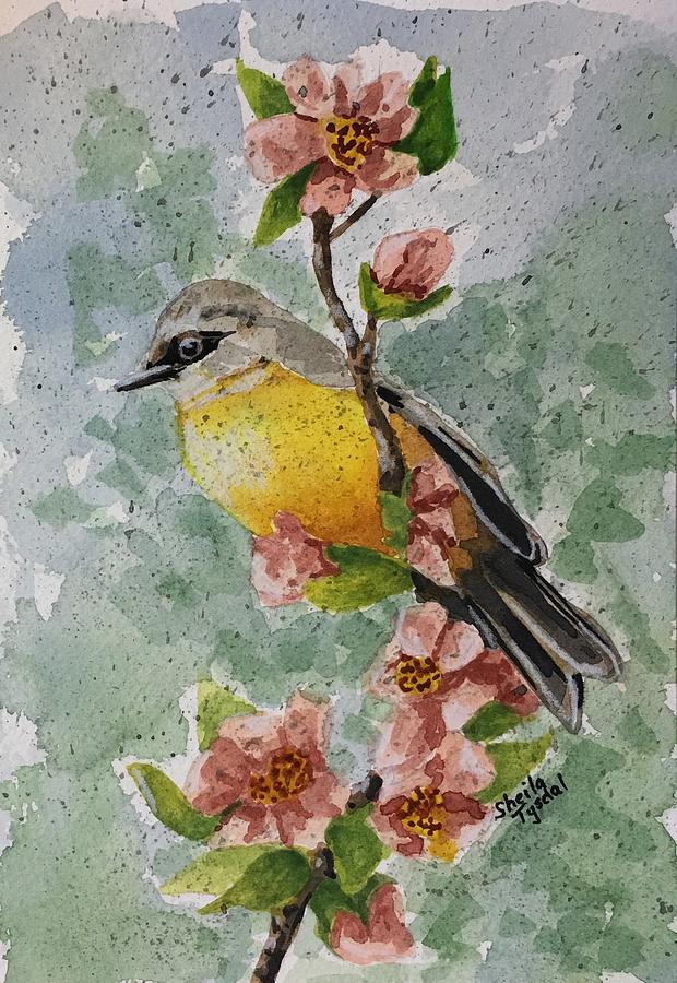 Spring Bird Painting by Sheila Tysdal