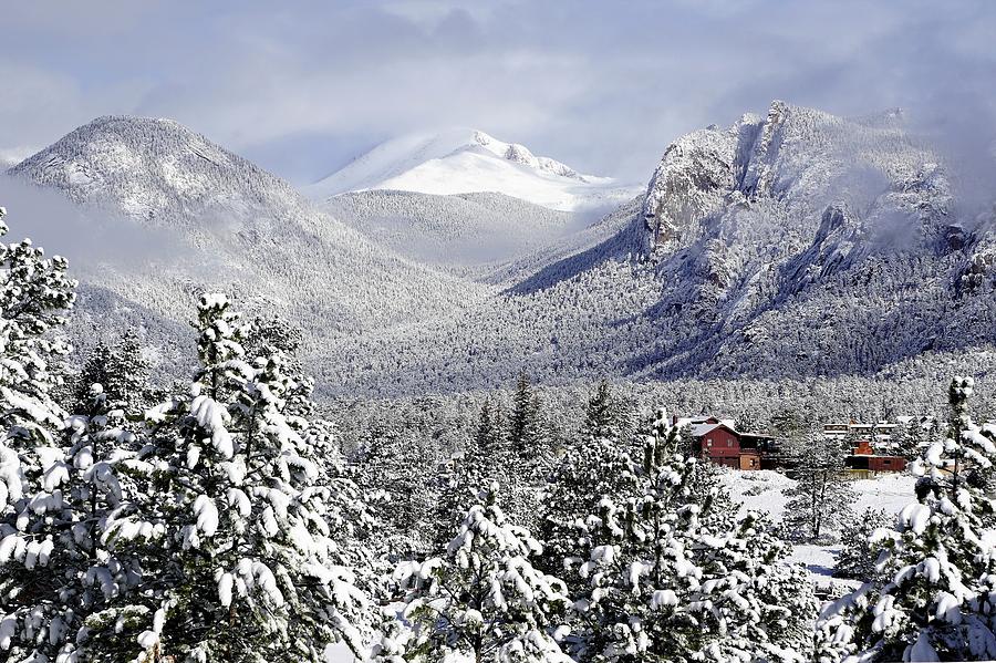 Spring Snow in Estes Park Colorado Photograph by Tranquil Light Photography