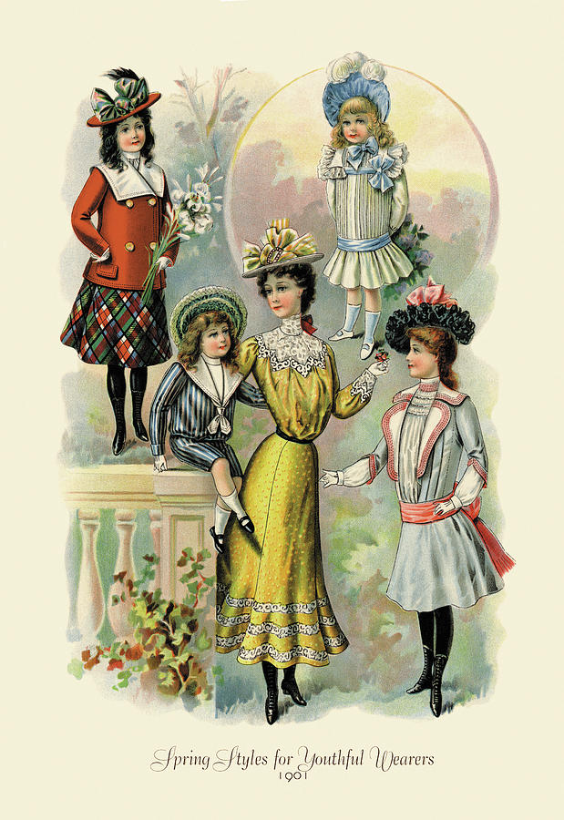 Spring Styles for Youthful Wearers Painting by Unknown - Fine Art America