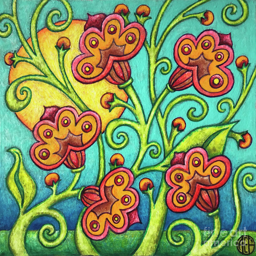 Spring Tapestry Painting by Amy E Fraser