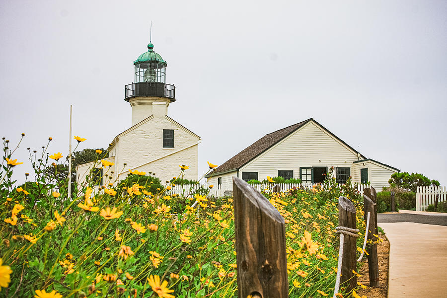 Spring Time At Old Point Loma Lighthouse Photograph