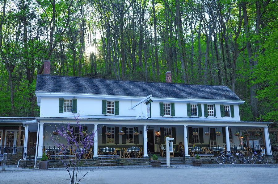 Spring Time at the Valley Green Inn - Wissahickon Valley Photograph by Bill Cannon