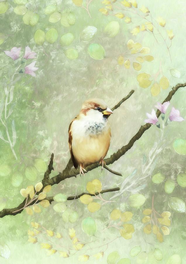Design Mixed Media - Spring Unfolding II by Amanda Lakey Design Mixed Media - Spring Unfolding II by Amanda Lakey