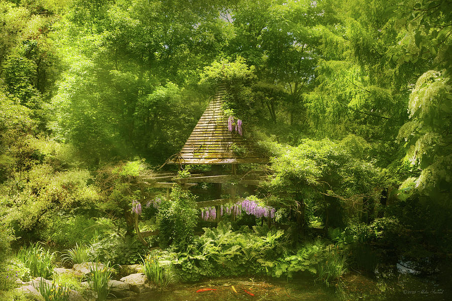 Fantasy Photograph - Spring - Where the faeries live by Mike Savad
