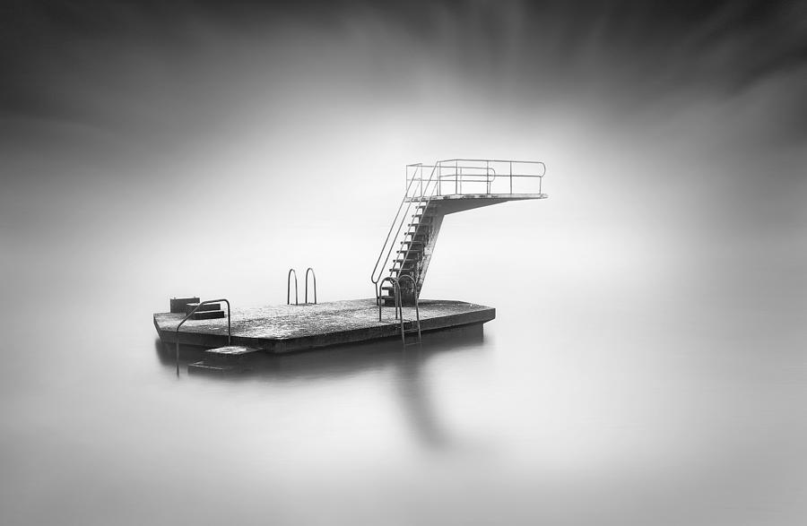 Black And White Photograph - Springboard by Joaquin Guerola