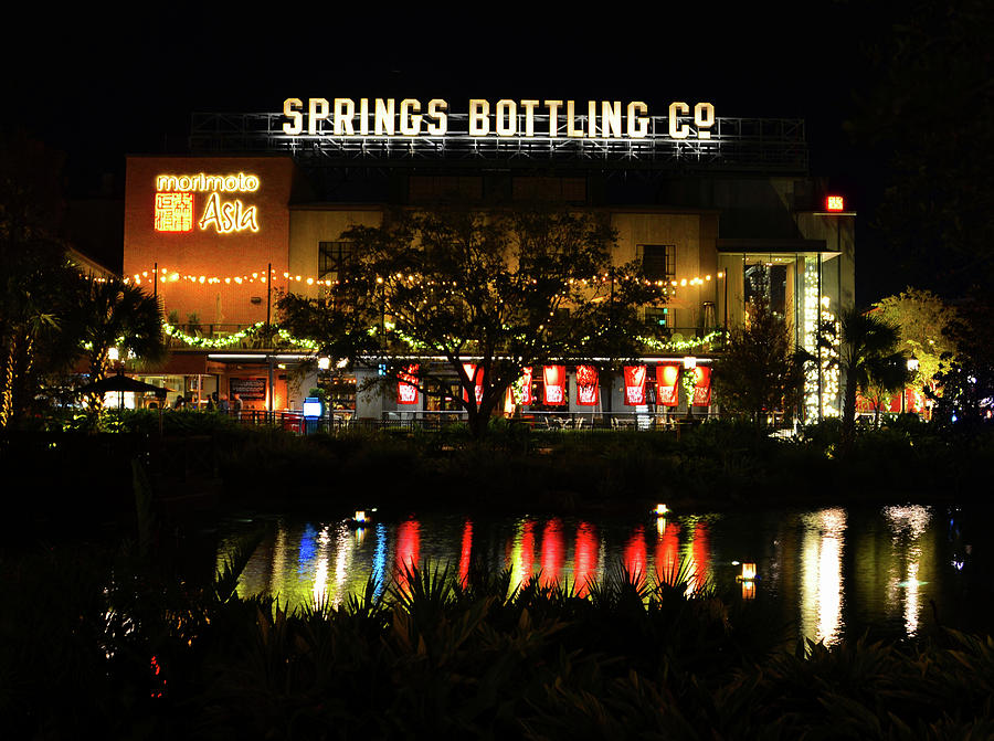 Springs bottling at night Photograph by David Lee Thompson